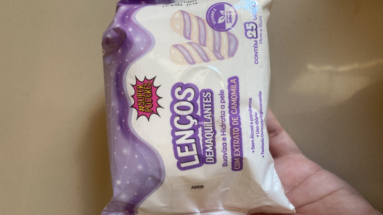 Lenço demaquilante 