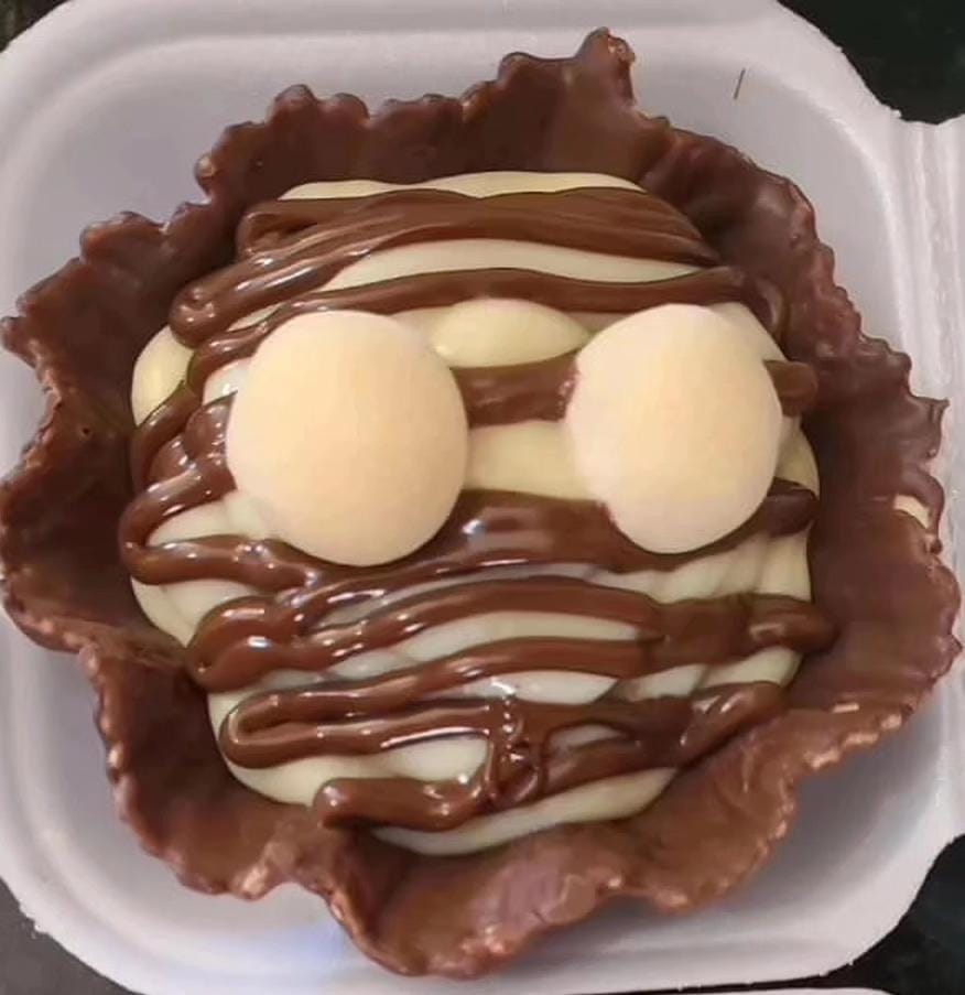 Cestinha brownie ninho c/Nutella 