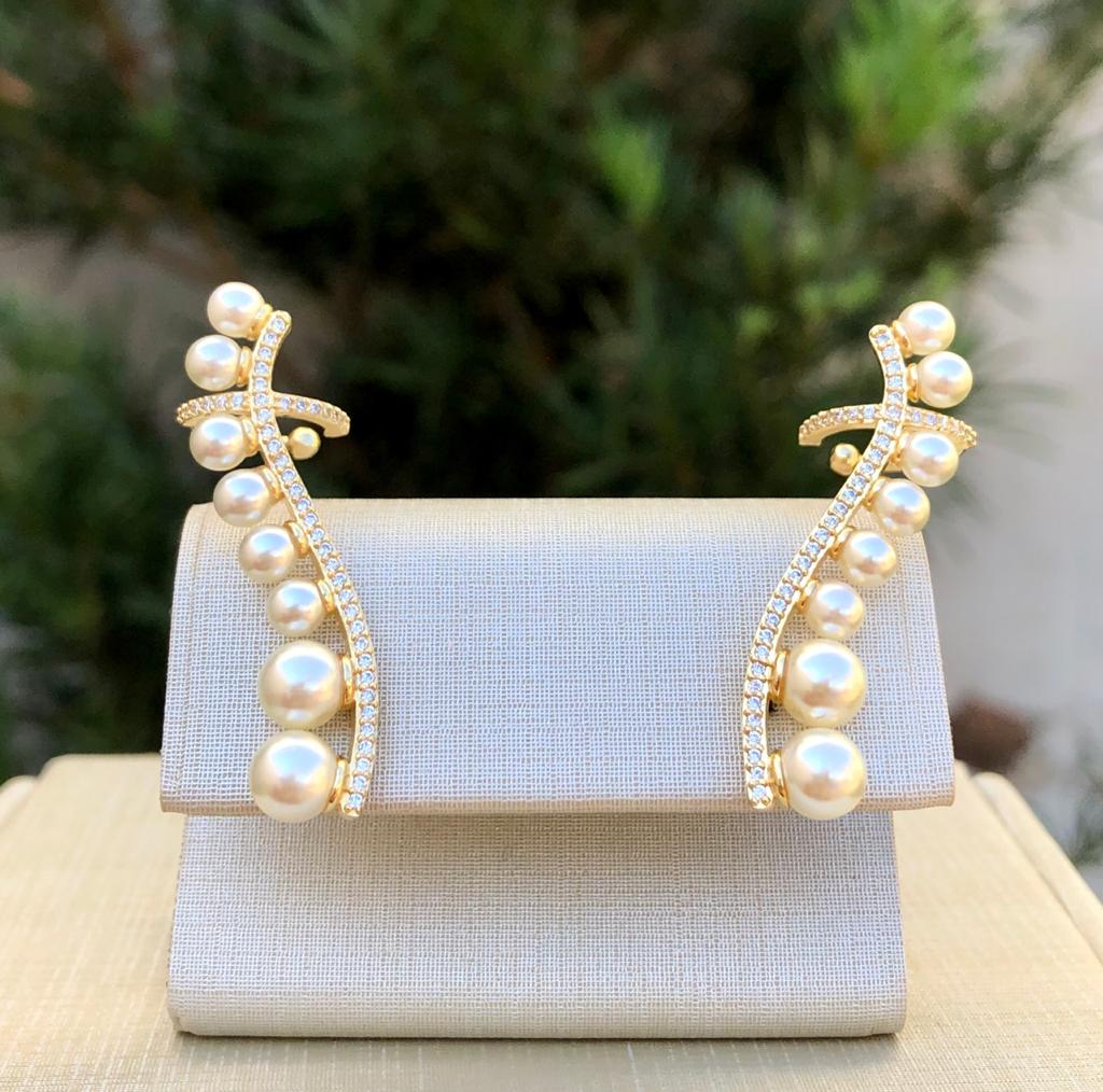 BRINCO EAR CUFF DE PEROLA