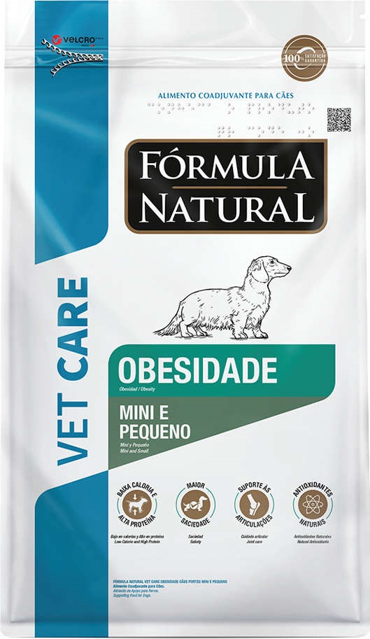 FORMULA NATURAL VET CARE CAES OBESIDADE MINI/PQ 2KG