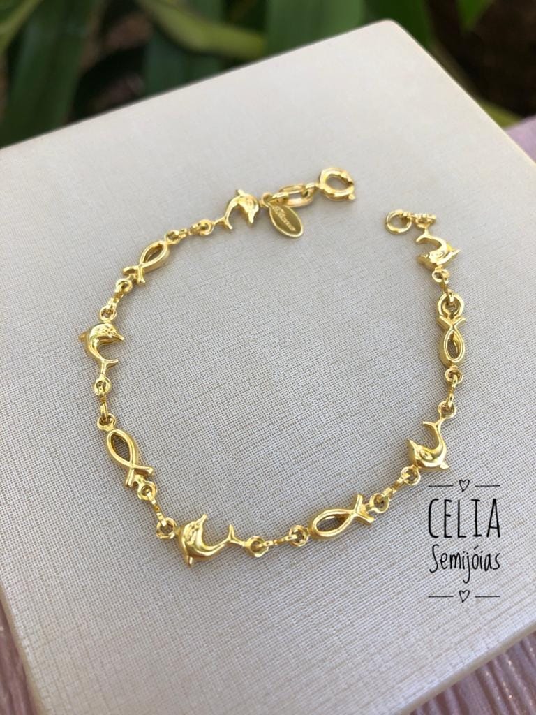 PULSEIRA CRIANCA GOLFINHOS