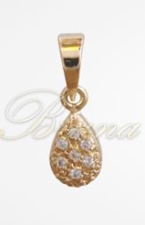 PINGENTE GOTA ZIRCONIA