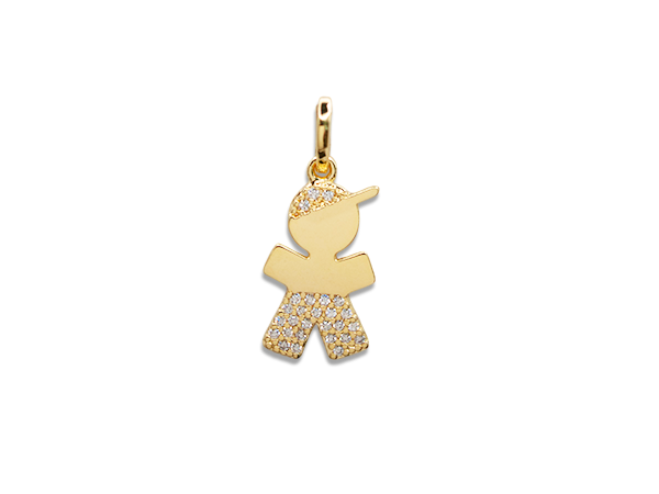 MEDALHA MENINO ZIRCONIA