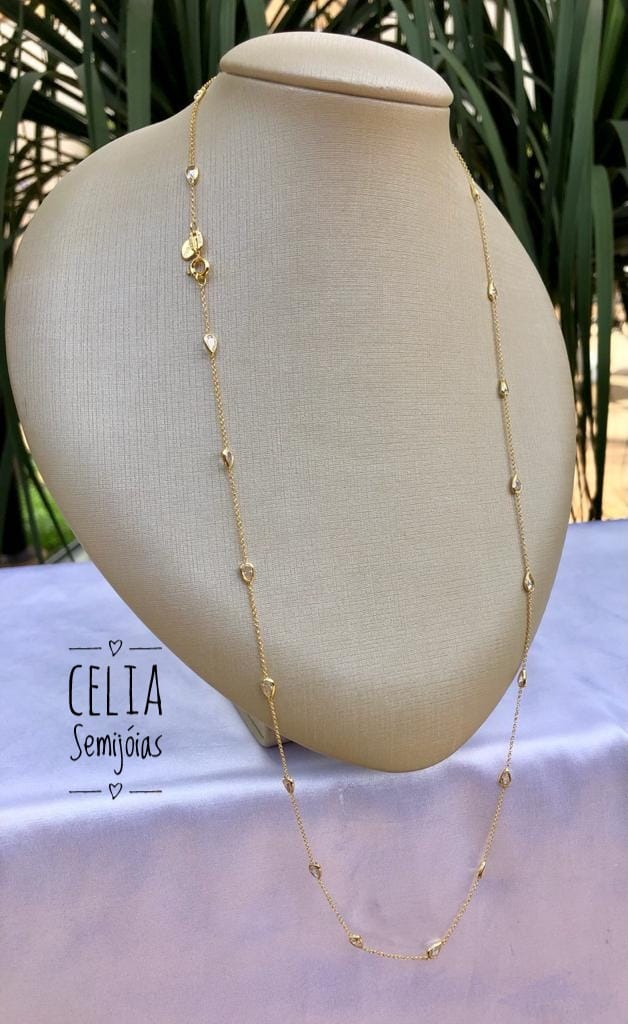 GARGANTILHA GOTINHAS ZIRCONIA