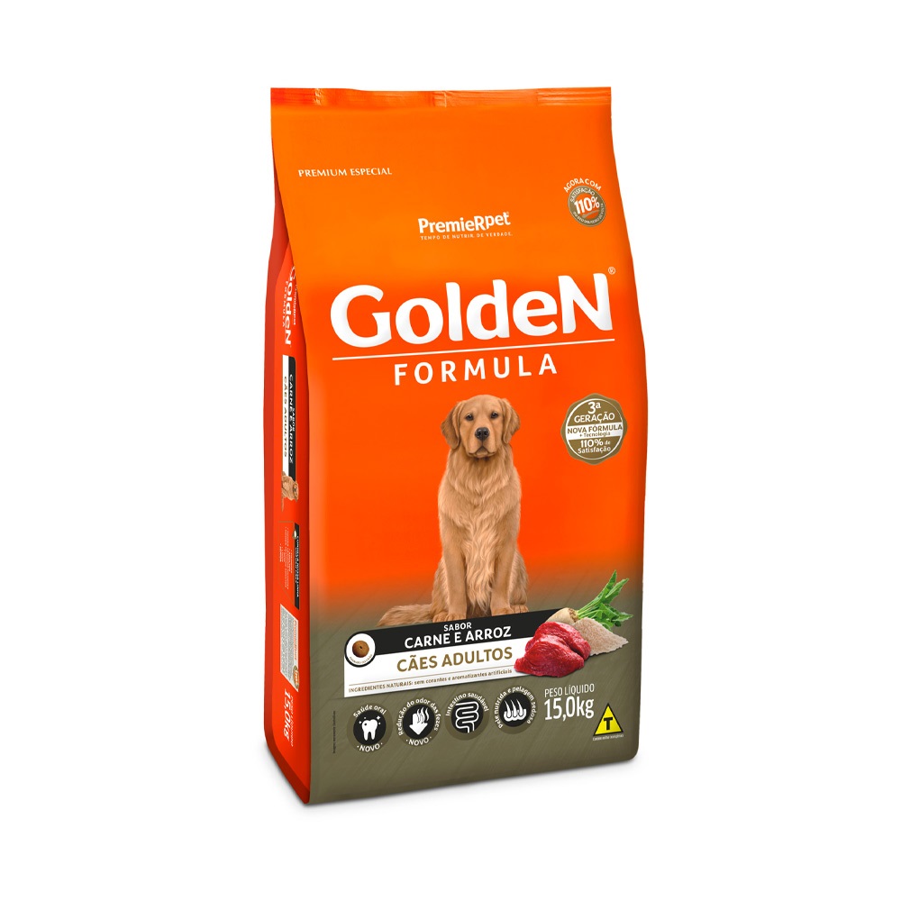 GOLDEN FORMULA CAES ADULTOS CARNE 15KG