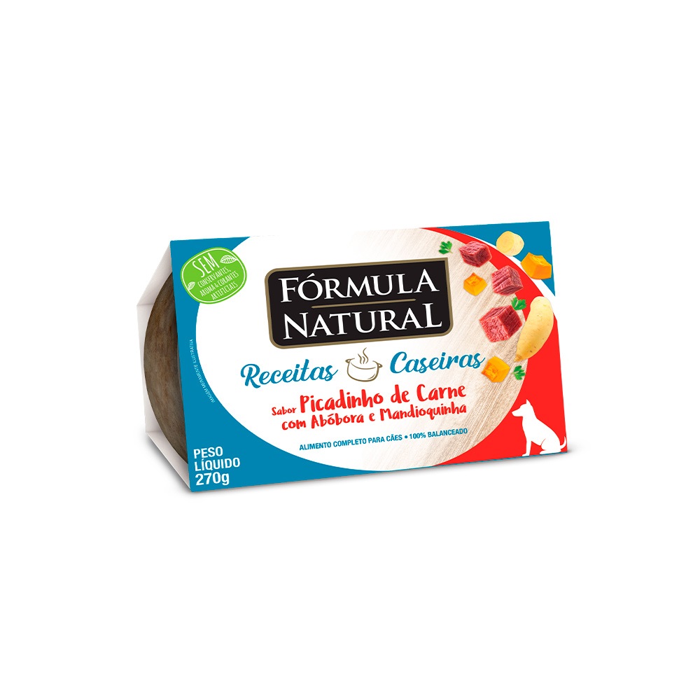 FORMULA BATURAL FRESH MEAT RECEITAS CASEIRAS SABOR PICADINHO DE CARNE 270G