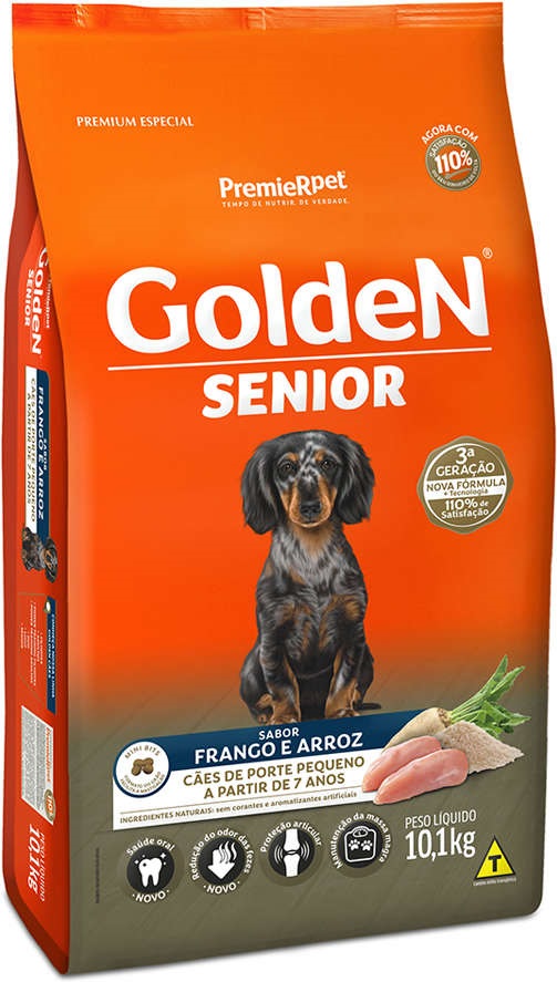 GOLDEN SENIOR CAES ADULTOS PEQUENO PORTE 10,1KG