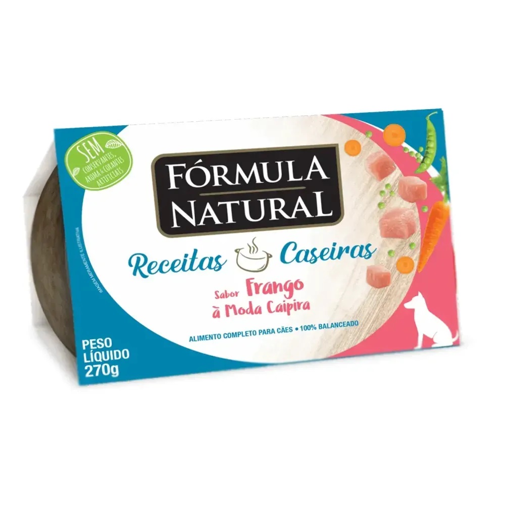 FORMULA NATURAL FRESH MEAT RECEITAS CASEIRAS SABOR FRANGO A MODA CAIPIRA 270G