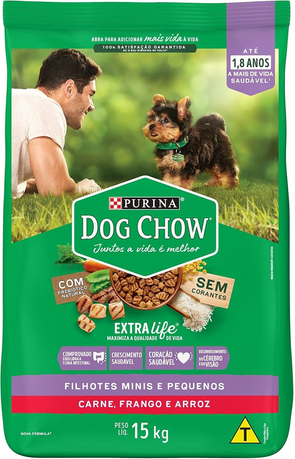 DOG CHOW FILHOTES MINI E PEQUENOS 15KG