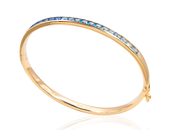 BRACELETE MILENA CRISTAIS AZUL
