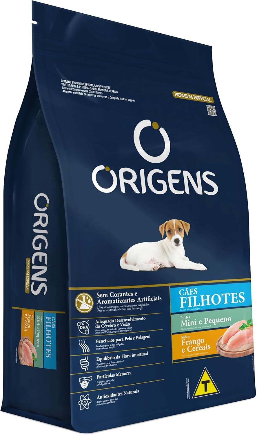 ORIGENS CAES FILHOTES MINI E PEQUENO FRANGO E CEREIAS 10,1KG