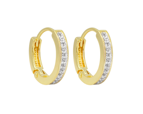 BRINCO ARGOLA CLICK ZIRCONIAS