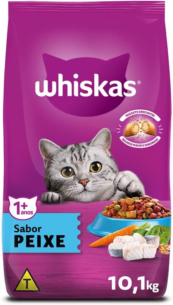 WHISKAS GATOS ADULTOS PEIXE 10,1KG