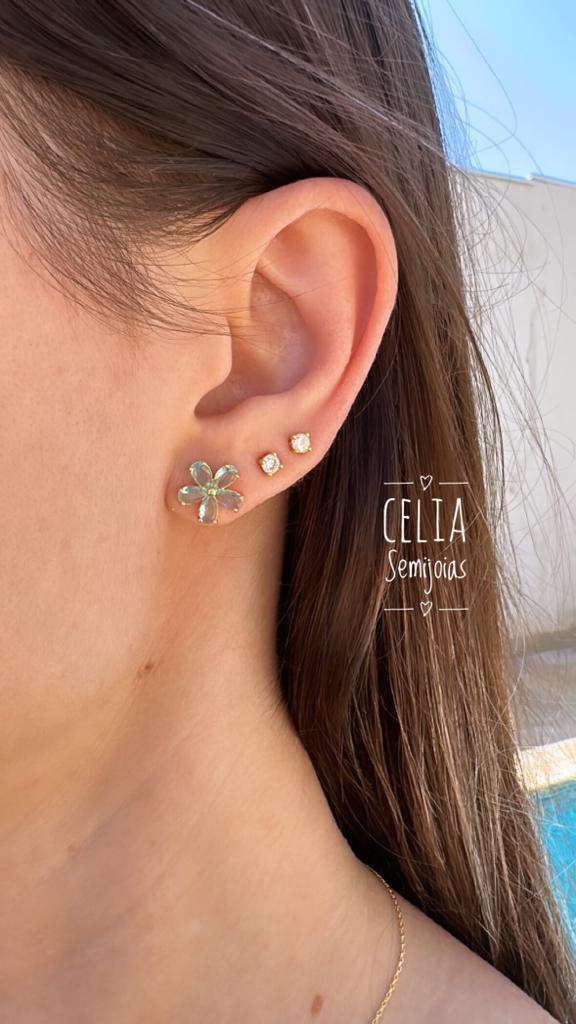 BRINCO FLOR AZUL
