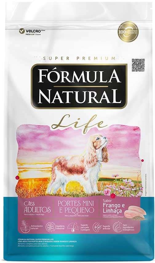 FORMULA NATURAL LIFE MINI E PEQUENO CAES ADULTOS 7KG