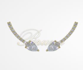 BRINCO ZIRCONIA COM GOTA E PALITO