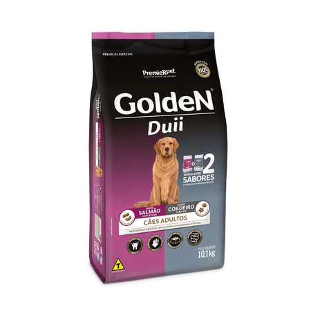 GOLDEN DUII CAES ADULTOS SALMAO E CORDEIRO 10,1KG