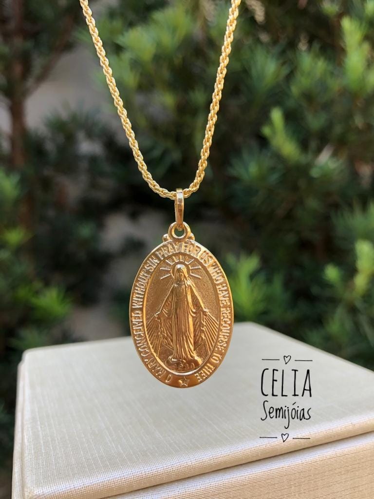 MEDALHA GRANDE NOSSA SENHORA DAS GRACAS