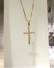 PINGENTE CRUZ COM ZIRCONIA