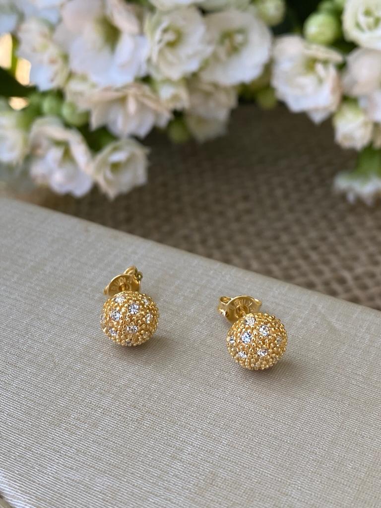BRINCO BOLA CRAQUELADA COM STRASS