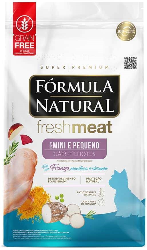 FORMIULA NATURAL FRESH MEAT MINI E PEQUENO CAES FILHOTES 10,1KG