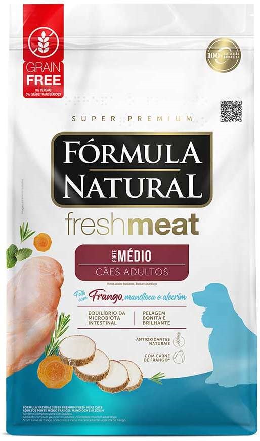FORMULA NATURAL FRESH MEAT PORTE MEDIO CAES ADULTOS 12KG