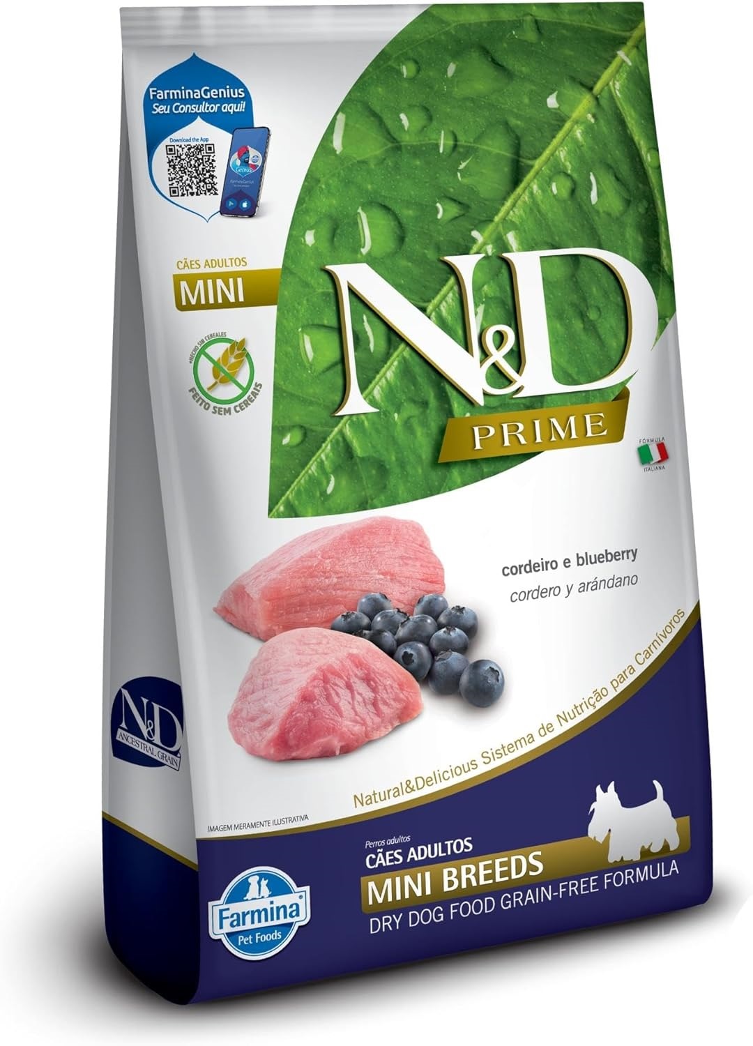 ND PRIME CAES ADULTOS MINI CORDEIRO 2,5KG