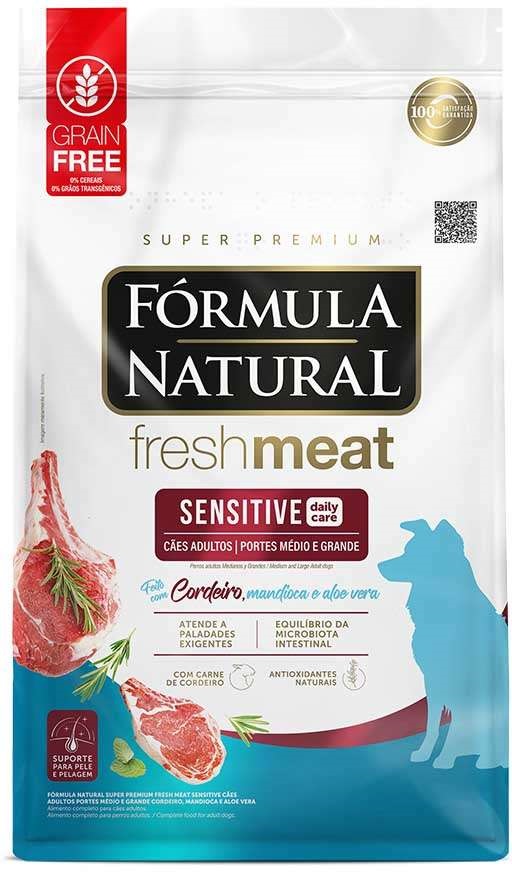 FORMULA NATURAL FRESH MEAT SENSITIVE MEDIO E GRANDE CAES ADULTOS 12KG