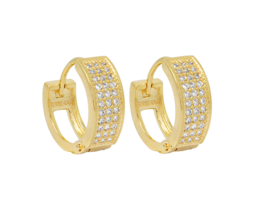 BRINCO ARGOLA CLICK ZIRCONIAS – M