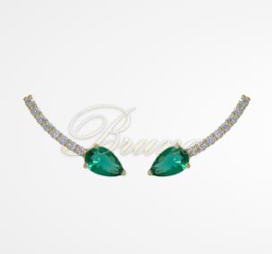 BRINCO ZIRCONIA GOTA E PALITO