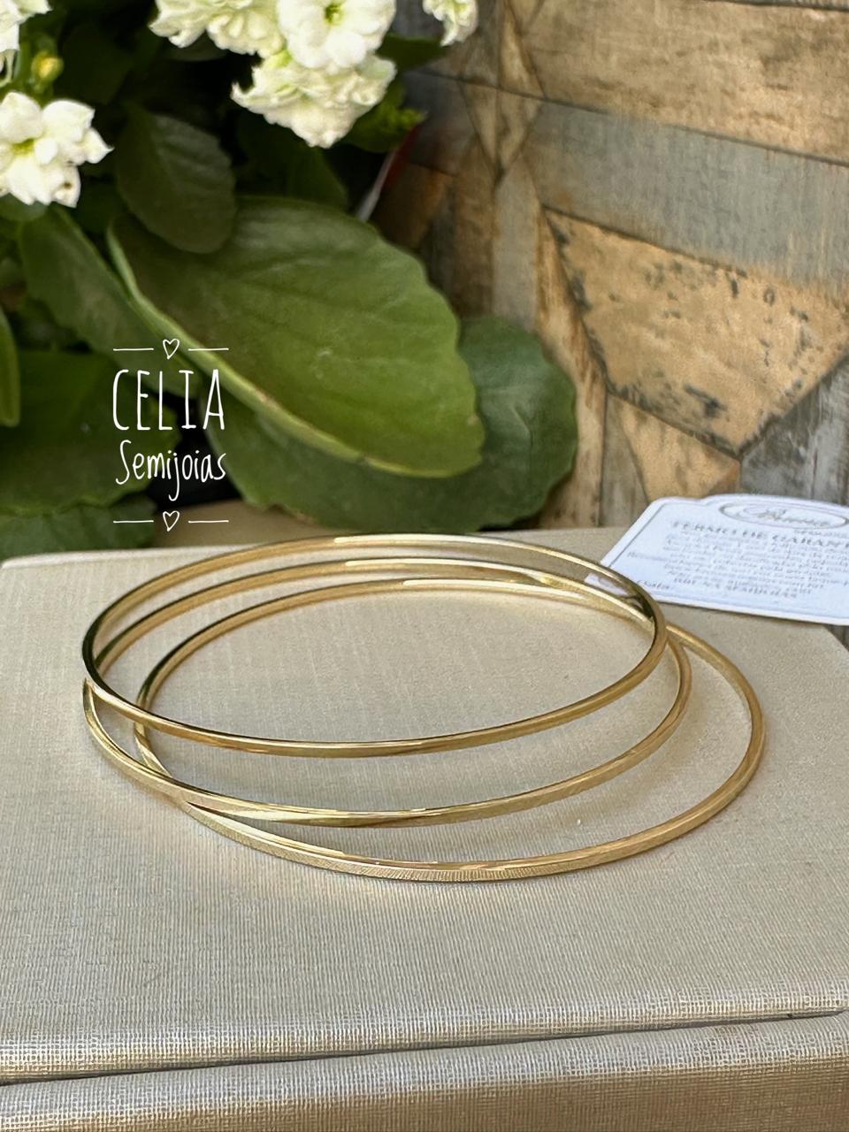 KIT TRIO PULSEIRAS ARO 6,5 CM