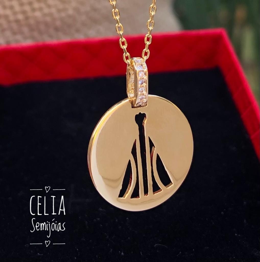 PINGENTE MEDALHA NOSSA SENHORA APARECIDA